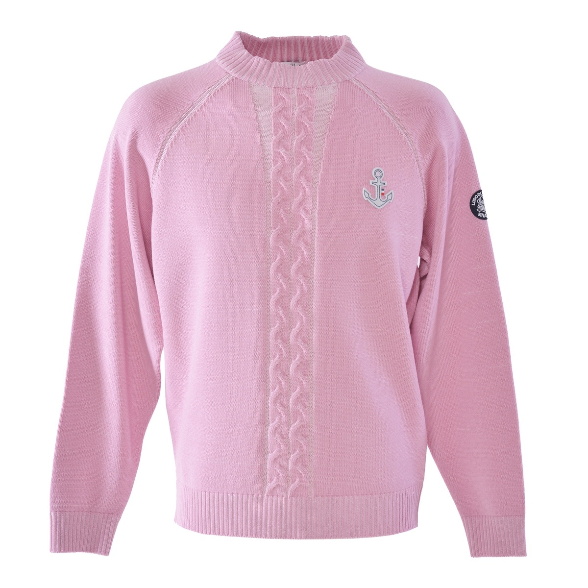 [SINA COVA(シナコバ)]モックネックセーター ユニセックス(男女兼用) 25212010 ピンク LLサイズ