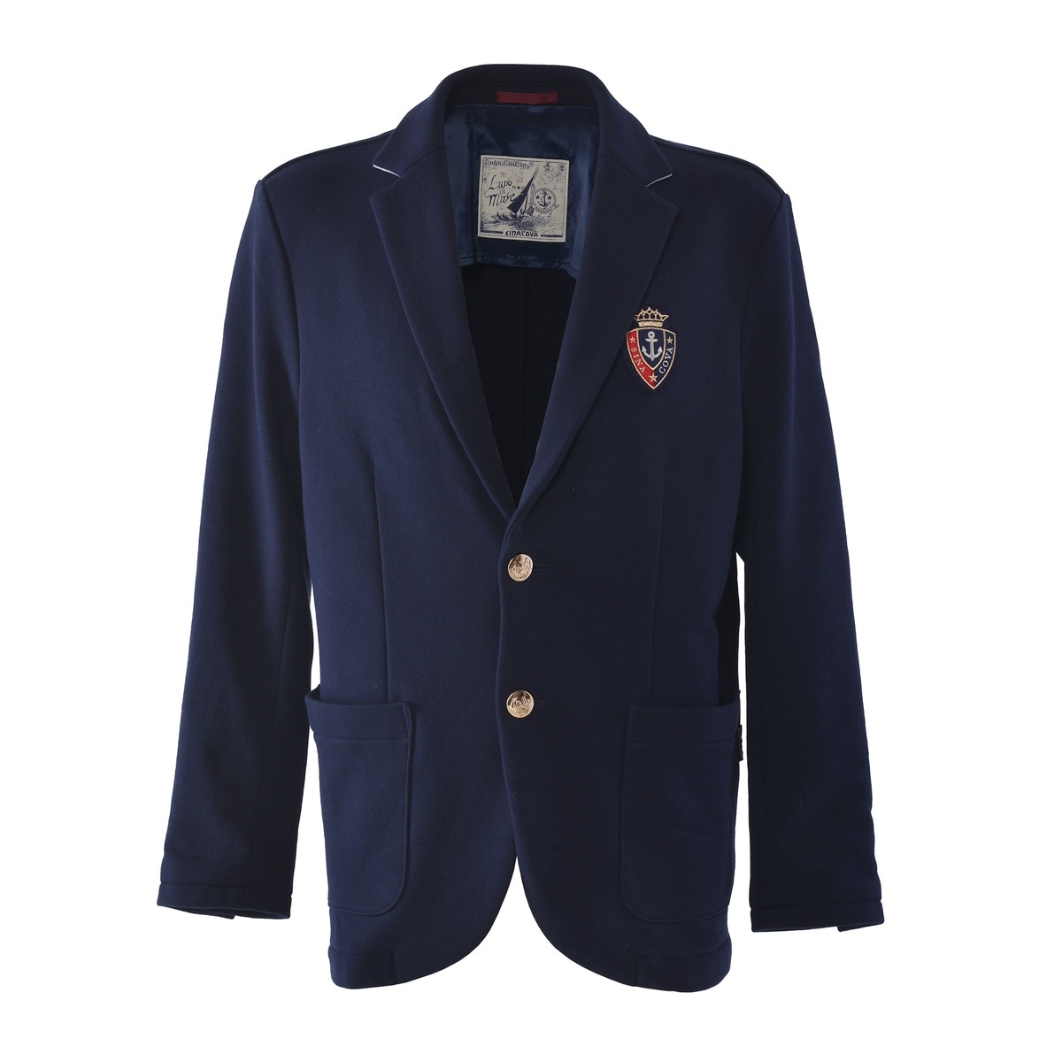 [SINA COVA(シナコバ)]カットソーテーラードジャケット (ブレザー) 25213020 ネイビー LLサイズ