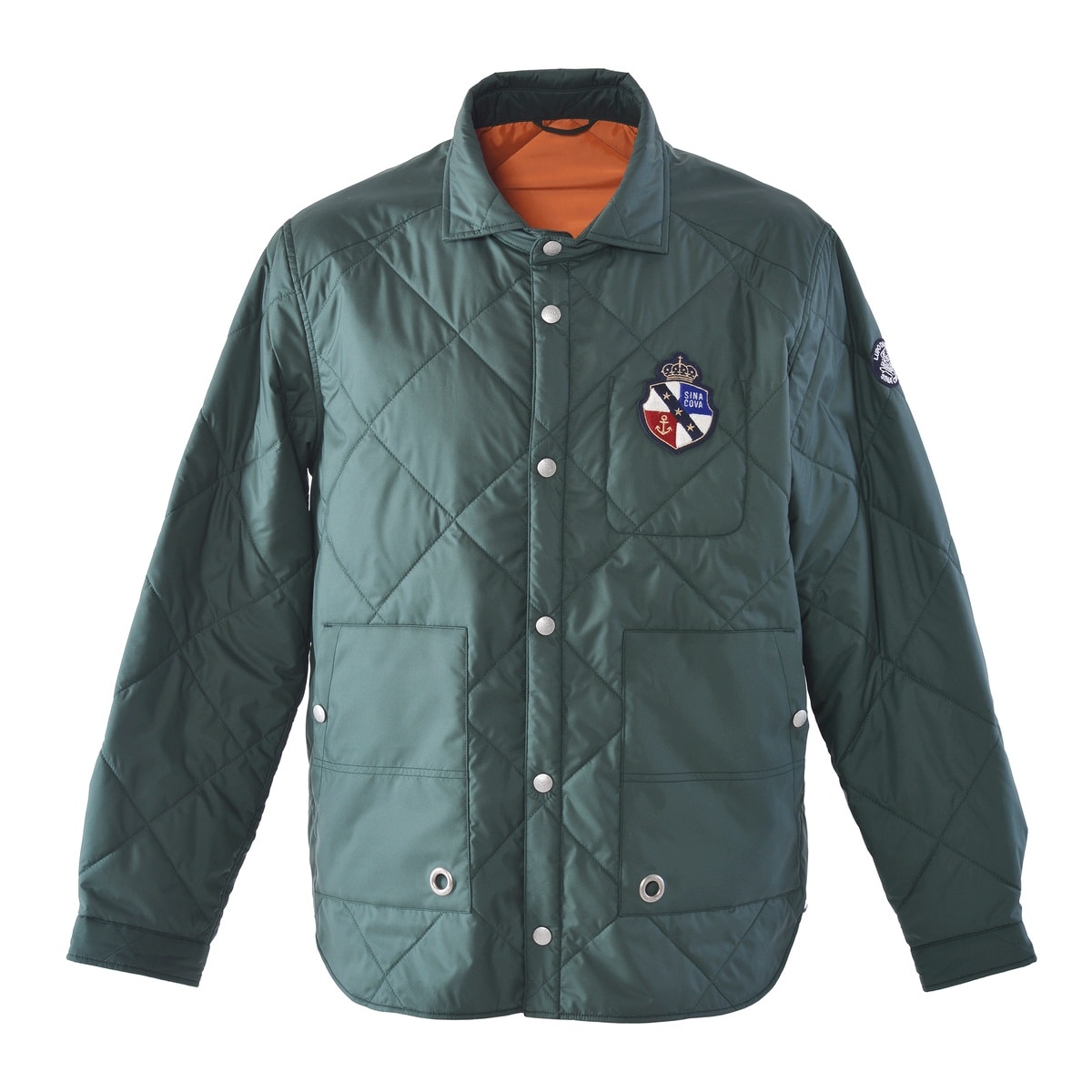 [SINA COVA(シナコバ)]キルトジャケット 25213070 カーキー Lサイズ