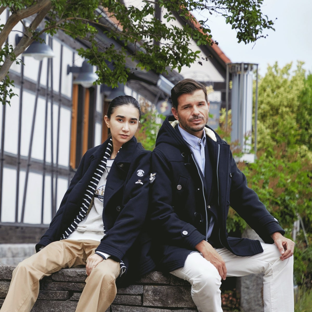 [SINA COVA(シナコバ)]ダッフルコート 25213100 ネイビー Mサイズ