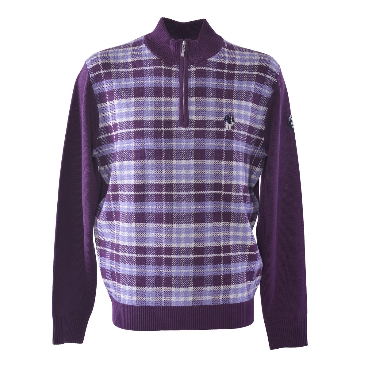 [SINA COVA(シナコバ)]ZIPUPセーター 25222020 パープル Lサイズ