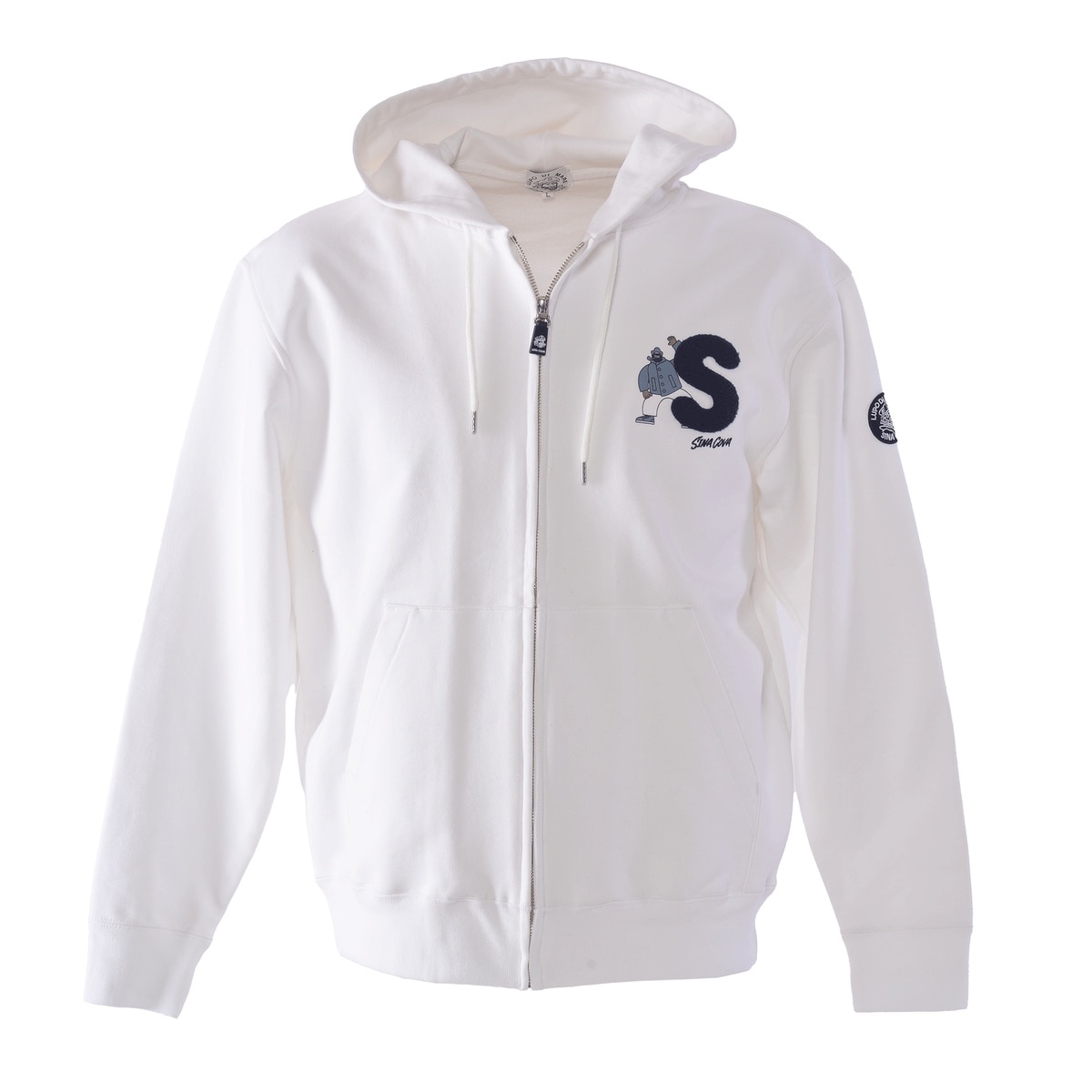 [SINA COVA(シナコバ)]ZIPUPパーカー 25223010 オフホワイト LLサイズ