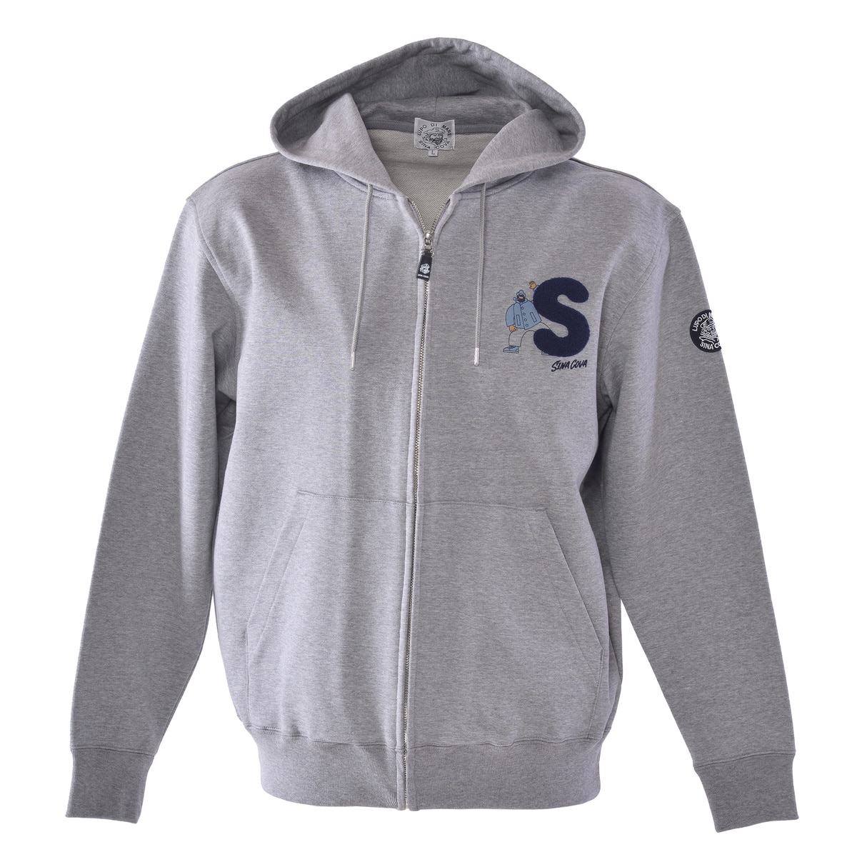 [SINA COVA(シナコバ)]ZIPUPパーカー 25223010 グレー Mサイズ