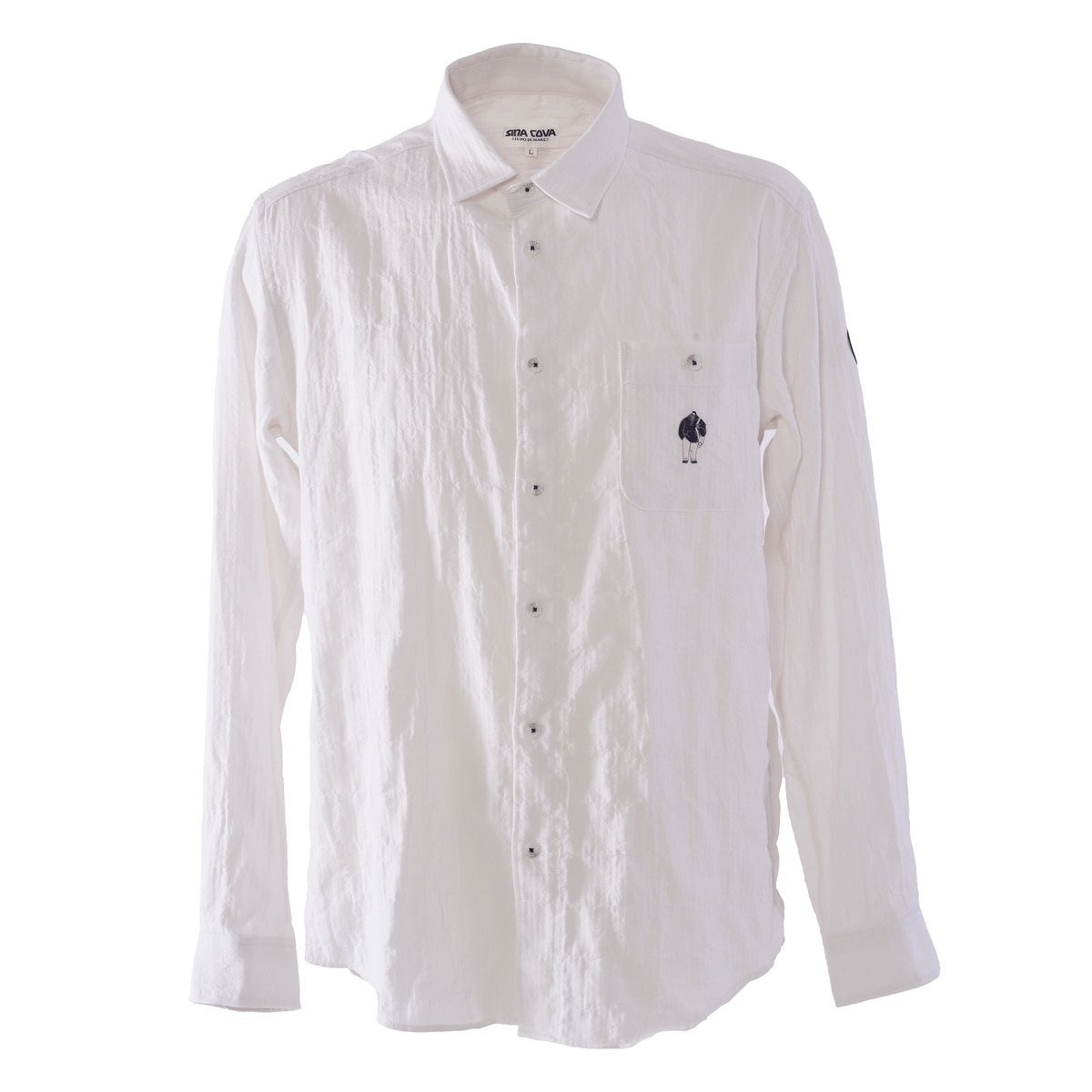 [SINA COVA(シナコバ)]長袖レギュラーシャツ 25224010 オフホワイト LLサイズ