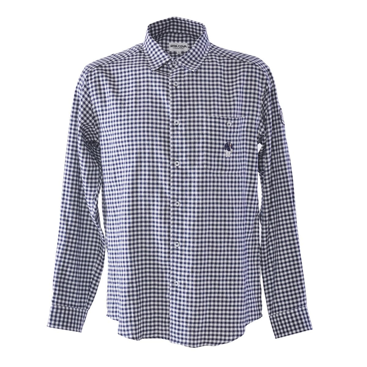 [SINA COVA(シナコバ)]長袖レギュラーシャツ 25224010 チェック柄 Mサイズ