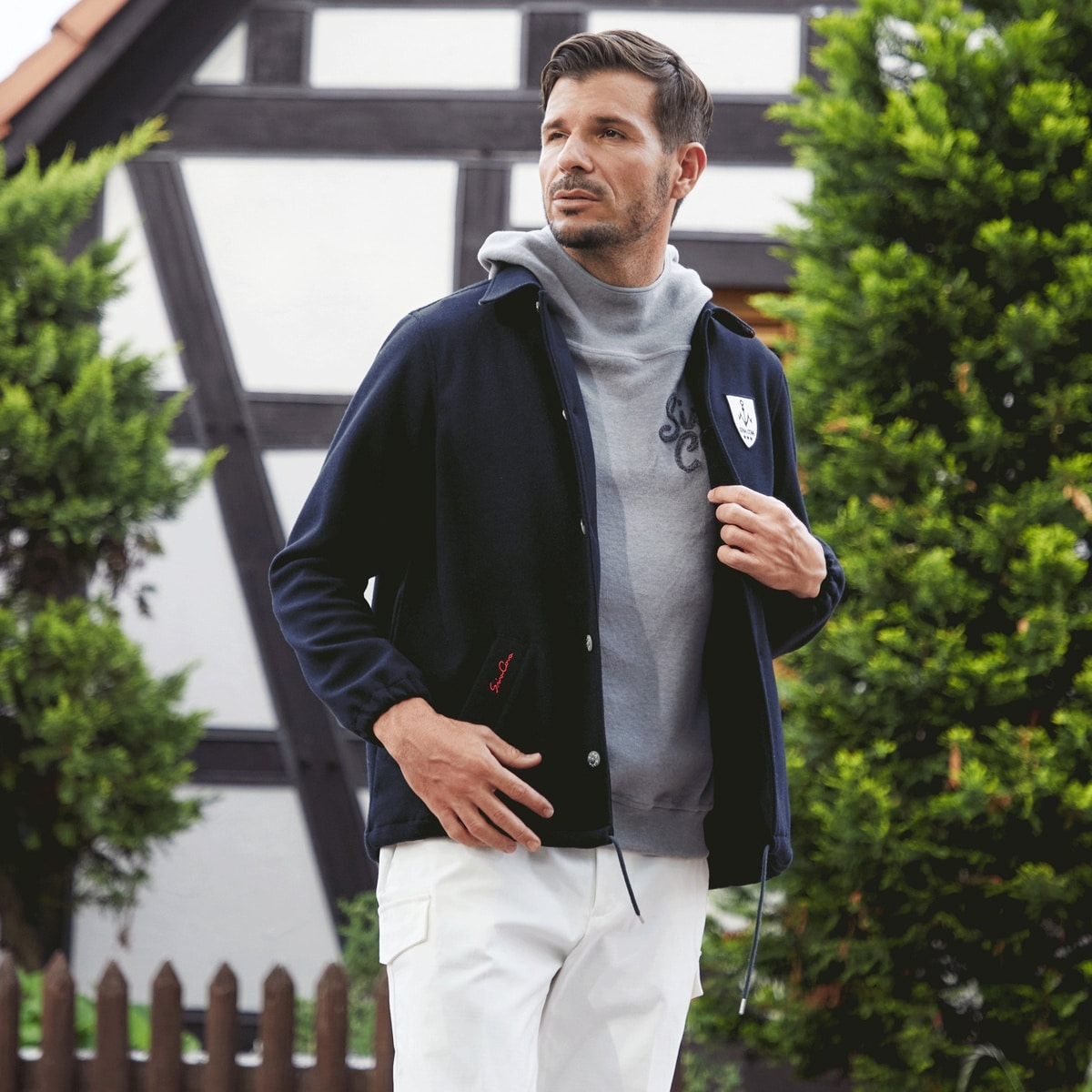 [SINA COVA(シナコバ)]プルオーバーパーカー 25230010 ネイビー Lサイズ