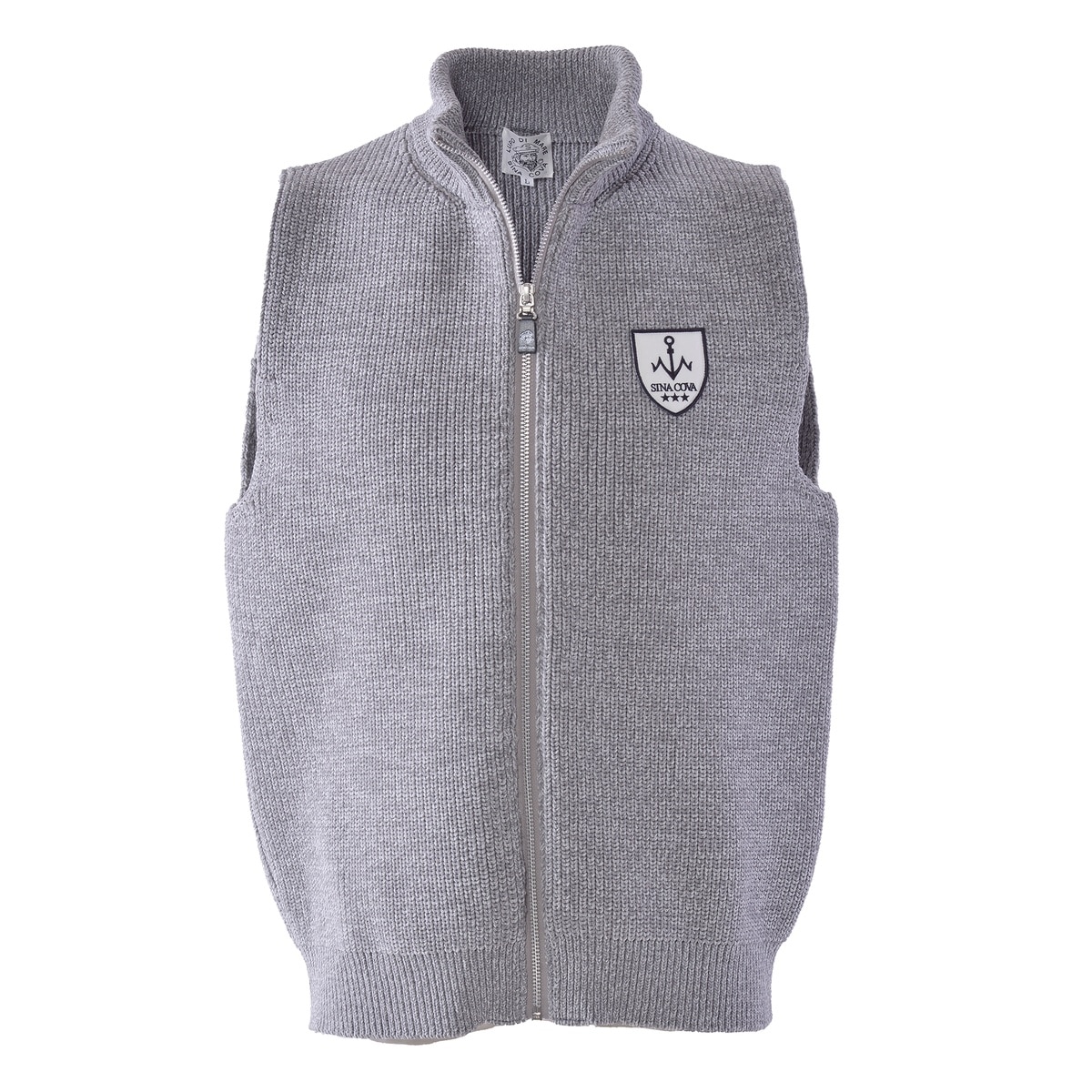 [SINA COVA(シナコバ)]ZIPUPニットベスト 25232510 グレー Mサイズ
