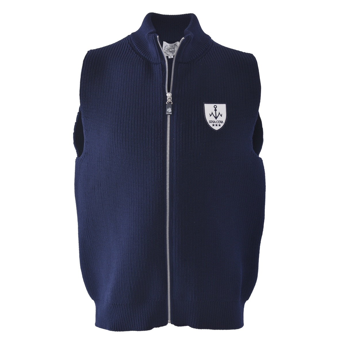 [SINA COVA(シナコバ)]ZIPUPニットベスト 25232510 ネイビー Mサイズ