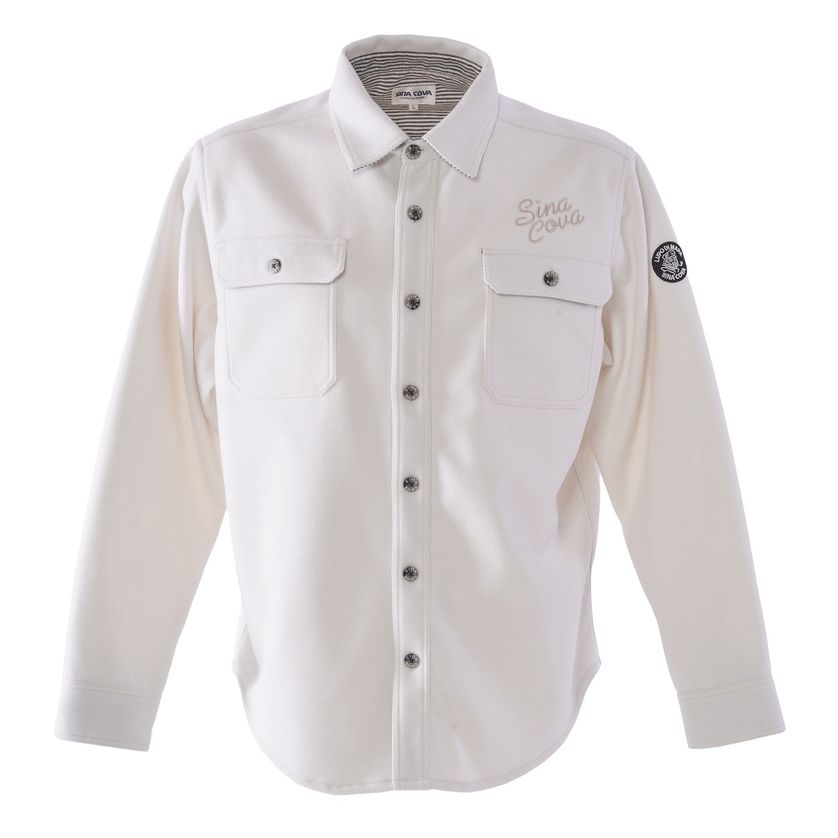 [SINA COVA(シナコバ)]CPOシャツジャケット 25234030 オフホワイト Lサイズ