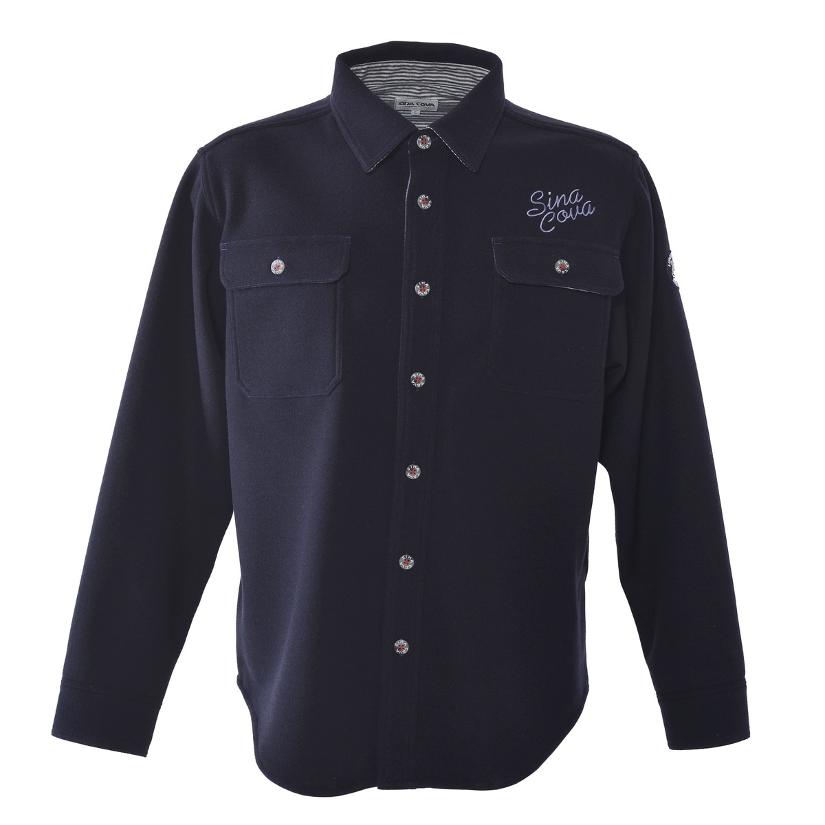 [SINA COVA(シナコバ)]CPOシャツジャケット 25234030 ネイビー Lサイズ