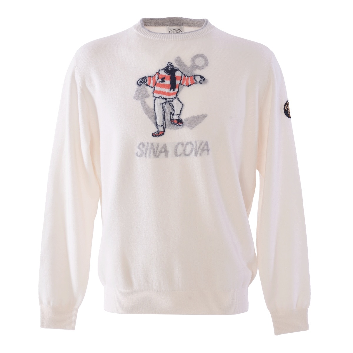 [SINA COVA(シナコバ)]クルーネックセーター 25242010 オフホワイト Mサイズ
