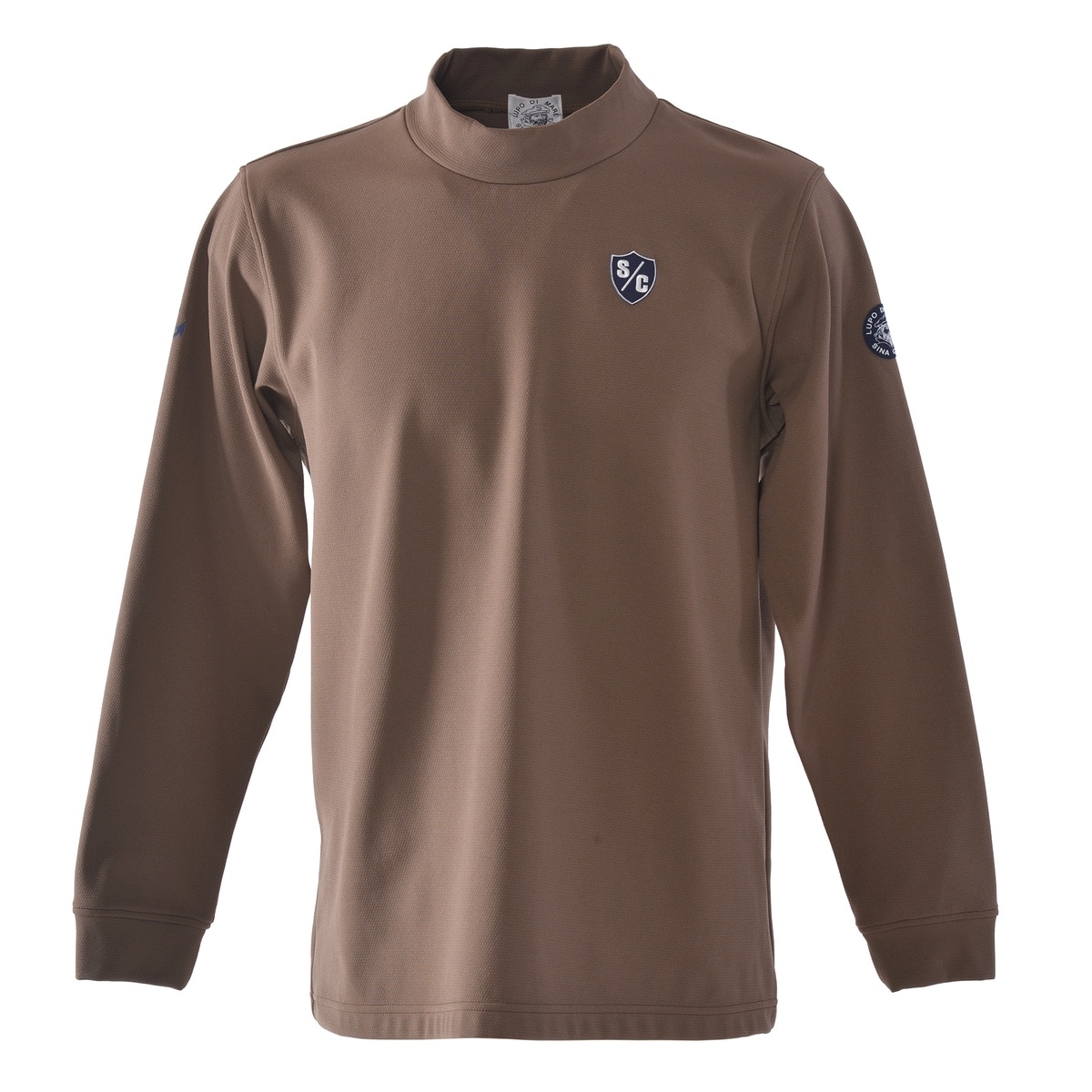 [SINA COVA(シナコバ)]バックプリントモックネック長袖Tシャツ 25250020 ブラウン LLサイズ