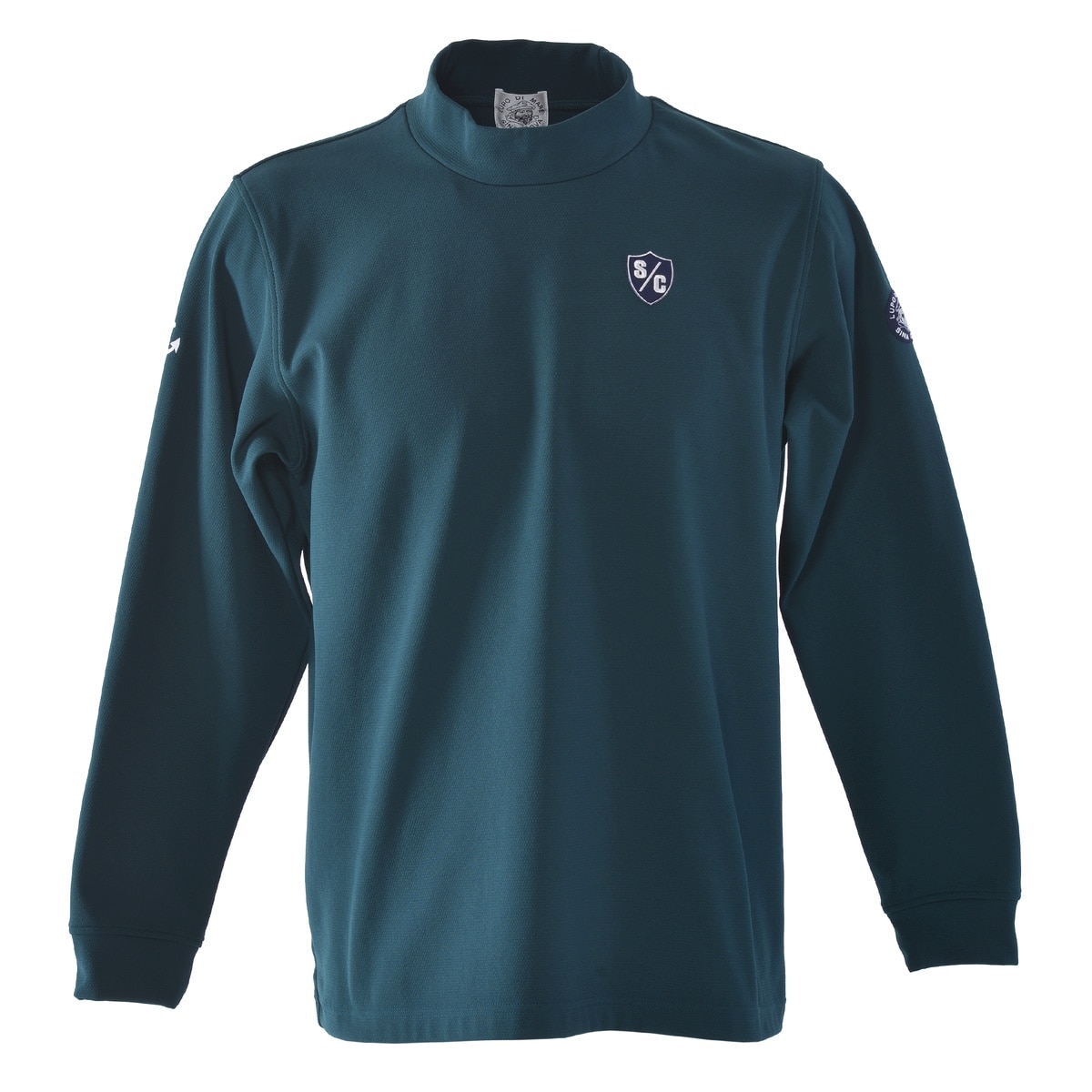 [SINA COVA(シナコバ)]バックプリントモックネック長袖Tシャツ 25250020 グリーン Lサイズ