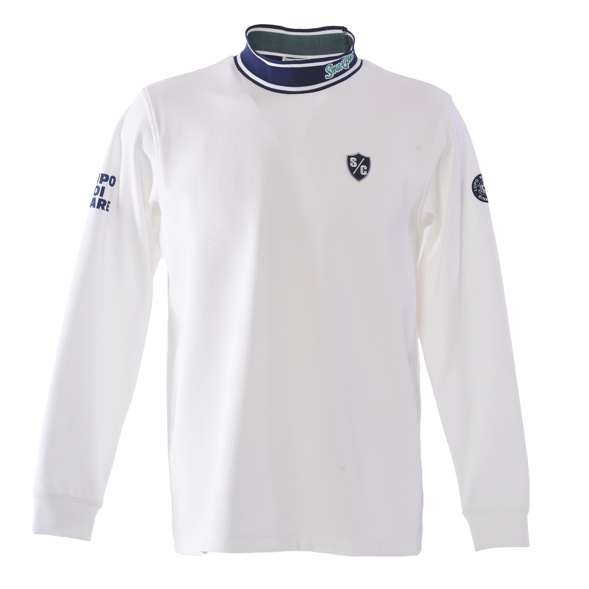 [SINA COVA(シナコバ)]モックネック長袖Tシャツ 25250050 ホワイト LLサイズ