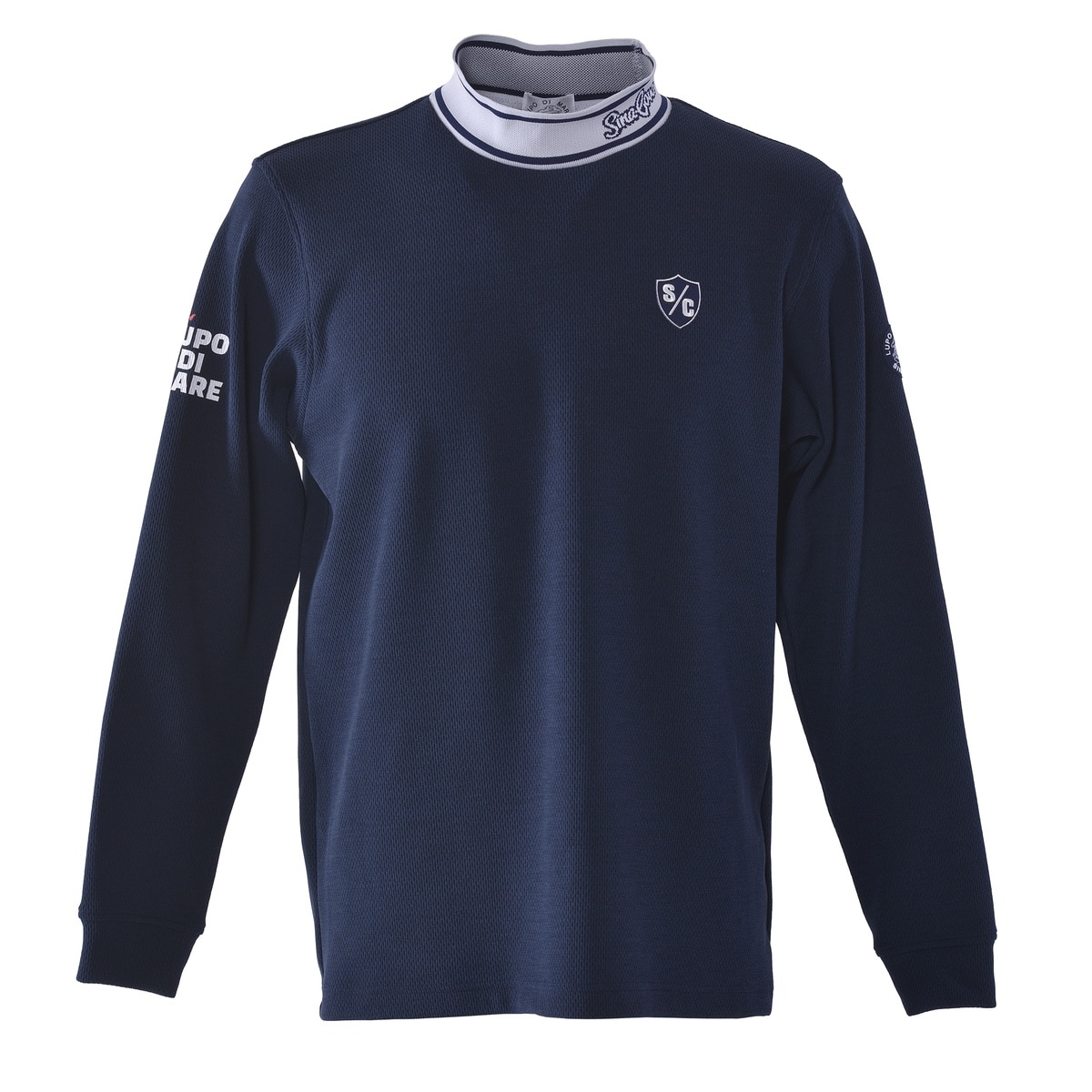 [SINA COVA(シナコバ)]モックネック長袖Tシャツ 25250050 ネイビー LLサイズ