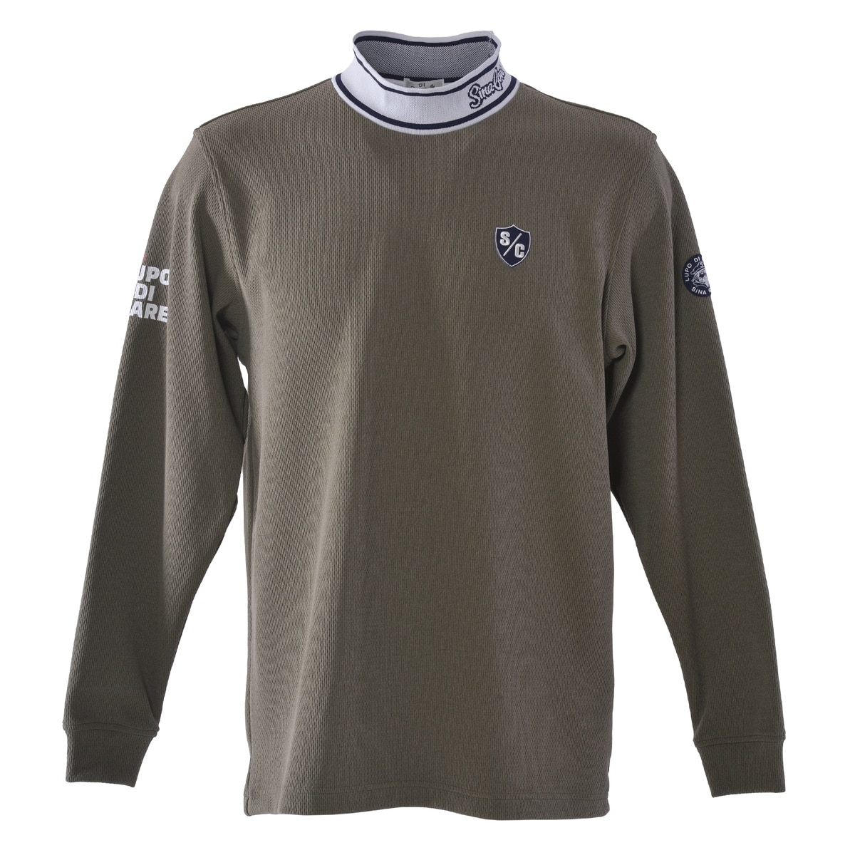 [SINA COVA(シナコバ)]モックネック長袖Tシャツ 25250050 グリーン Lサイズ