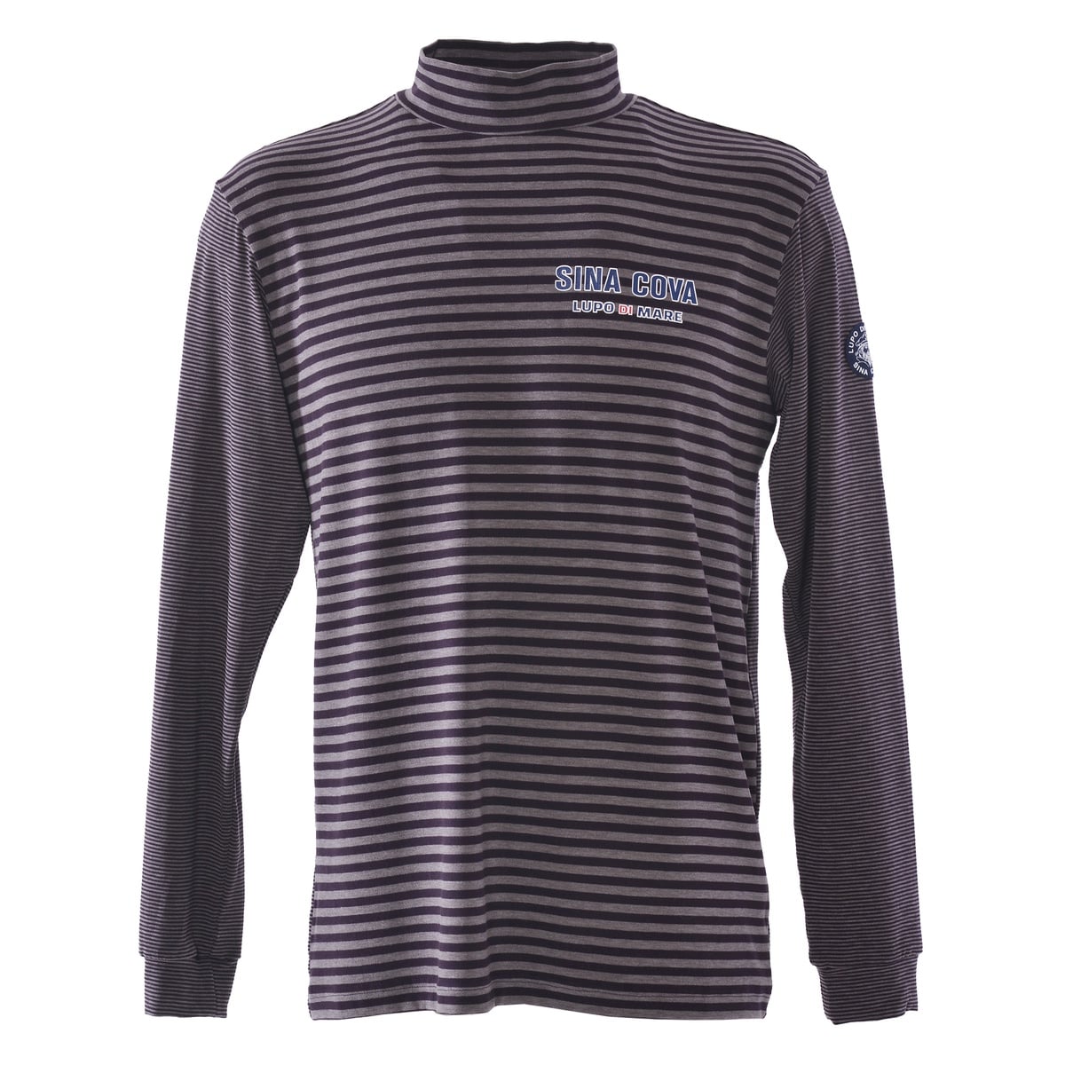 [SINA COVA(シナコバ)]長袖モックネックTシャツ 25250070 パープル LLサイズ