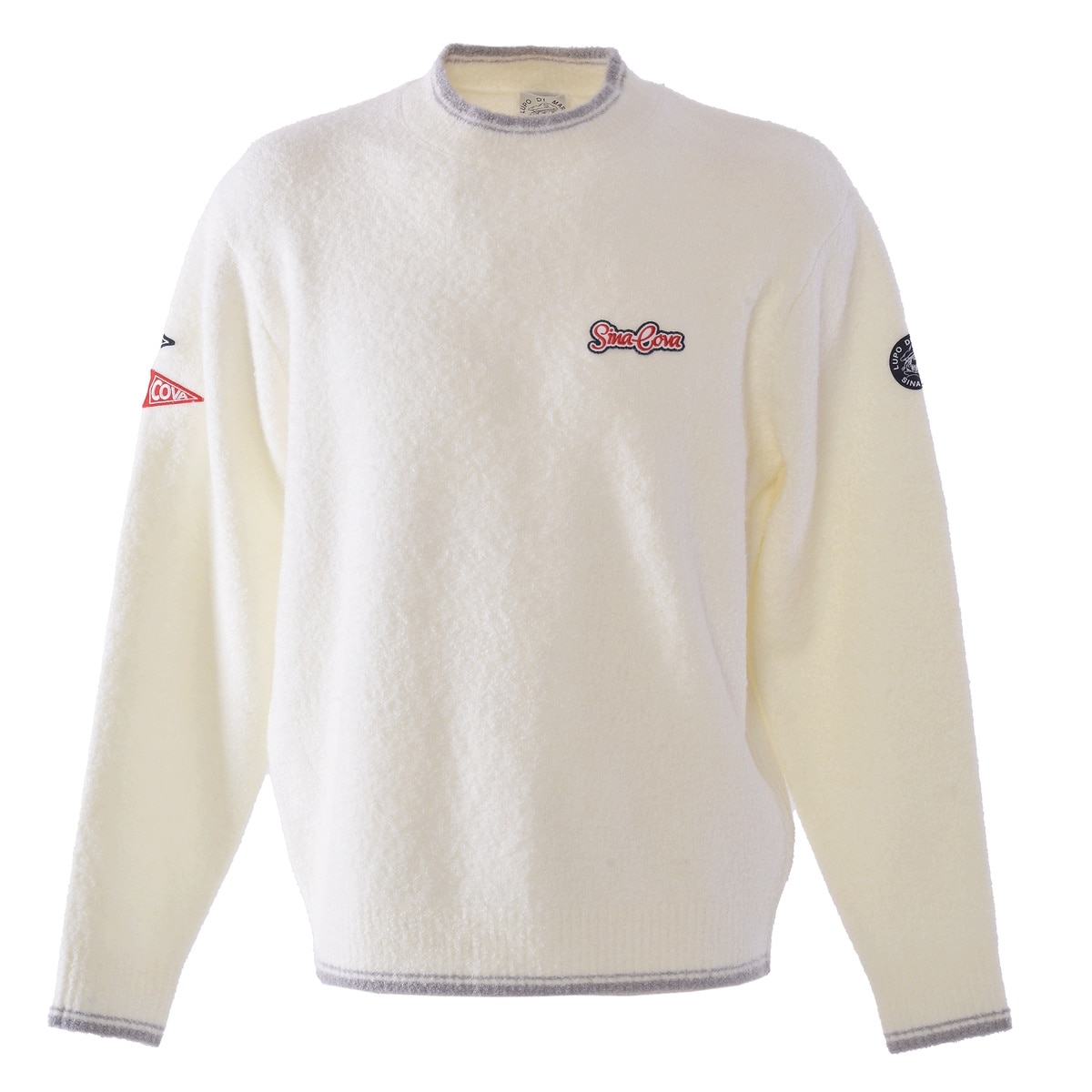 [SINA COVA(シナコバ)]クルーネックセーター 25252020 オフホワイト Lサイズ