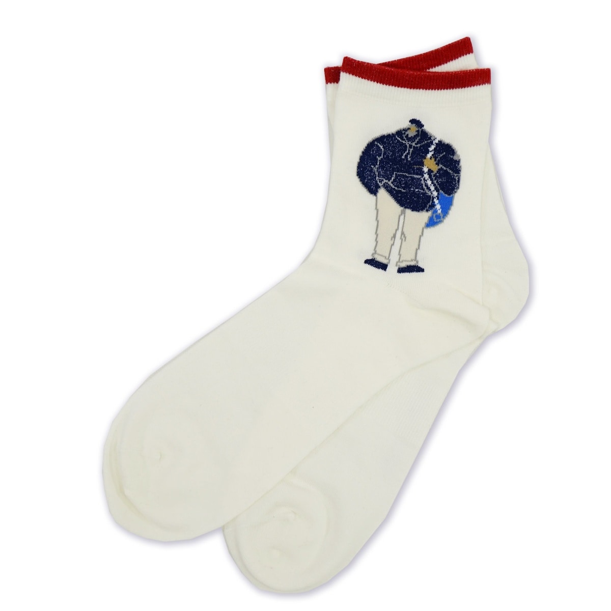 [SINA COVA(シナコバ)]ソックス (25㎝～27㎝) 25277440 オフホワイト Fサイズ