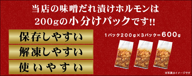 情熱ホルモン特製みそダレ漬けホルモン