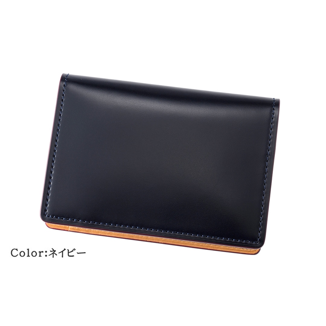 希少革 日本製 パスケース 二つ折り メンズ コードバン パス入れ 2面 定期入れ 本革 CYPRIS キプリス レーデルオガワ オイルシェルコードバン & ヴァケッタレザー 父の日 ギフト 誕生日 プレゼント 5472 チョコ
