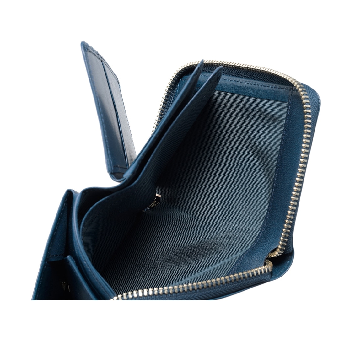 日本製 栃木レザー 二つ折り財布 メンズ ラウンドファスナー ミドル財布 BOX型小銭入れ ベロ付き 財布 CYPRIS キプリス ルミノアニリン 本革 牛革 父の日 ギフト 誕生日 プレゼント 2790 ブラック