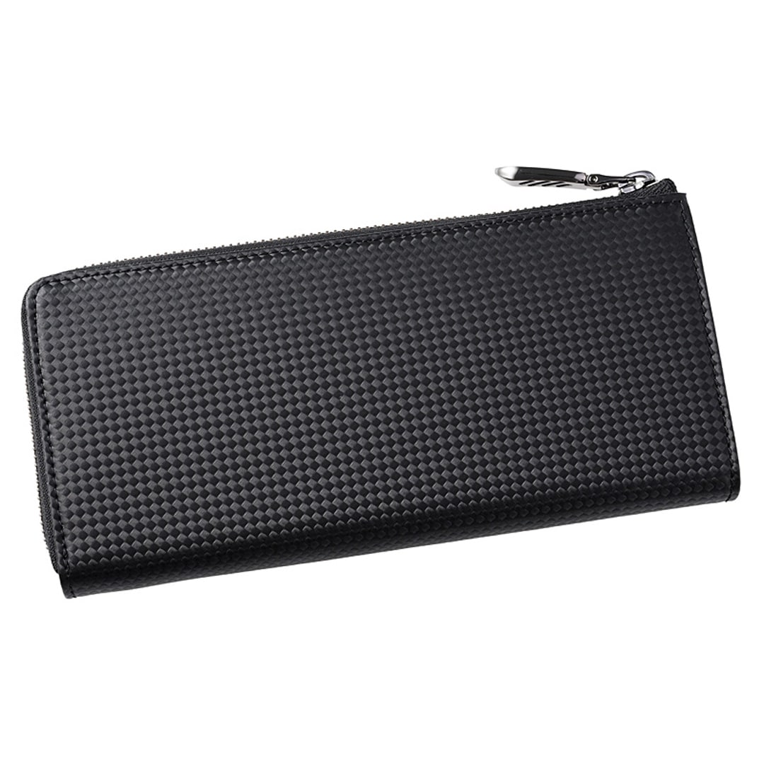 財布 メンズ 長財布 L字ファスナー ハニーセル シャッテン 2.0 カーボンレザー ノイインテレッセ Neu interesse 革 レザー 牛革 父の日 ギフト 誕生日 プレゼント 0700 ブラック×レッド