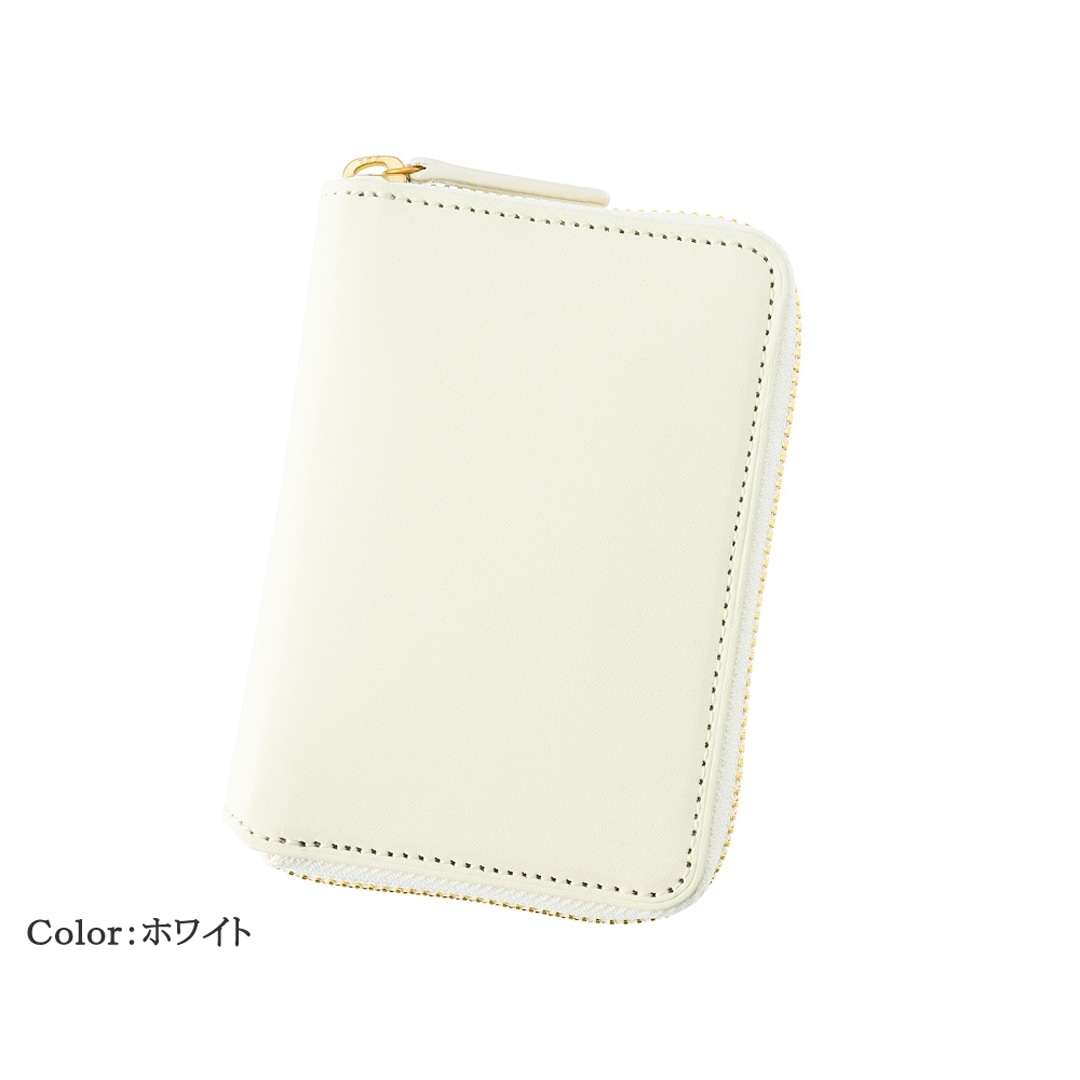 日本製 栃木レザー 二つ折り財布 メンズ ラウンドファスナー ミドル財布 BOX型小銭入れ ベロ付き 財布 CYPRIS キプリス ルミノアニリン 本革 牛革 父の日 ギフト 誕生日 プレゼント 2790 ホワイト