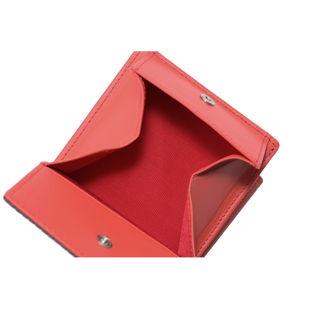 財布 メンズ 二つ折り ノイインテレッセ × HRC 二つ折り財布 ホンダレーシング 外BOX型小銭入れ BR -Black & Red- 革財布 Neu interesse Honda 本田技研工業株式会社 Honda Racing Corporation 3191 ブラック×レッド