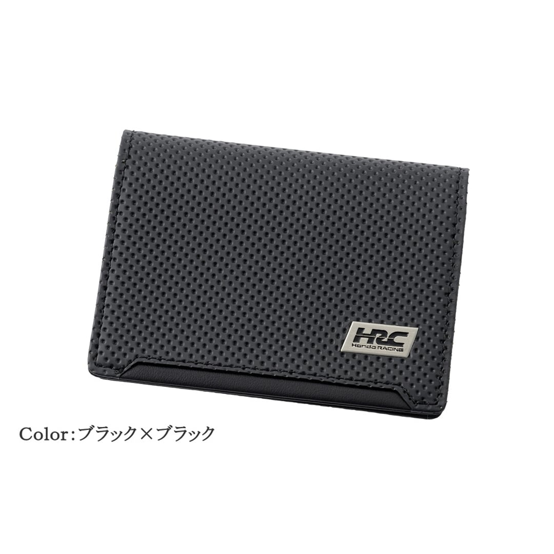 ノイインテレッセ × HRC 名刺入れ メンズ ホンダレーシング カードケース BR -Black & Red- 財布 革財布 Neu interesse Honda 本田技研工業株式会社 Honda Racing Corporation 3192 ブラック×ブラック