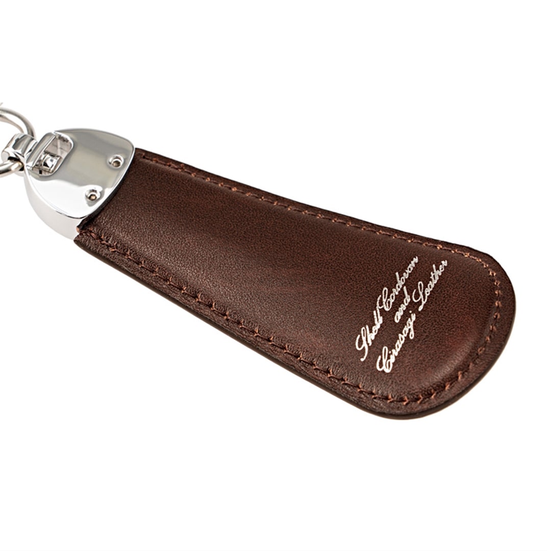 希少革 日本製 コードバン キーホルダー メンズ シューホーン 靴べら CYPRIS キプリス 本革 レーデルオガワ オイルシェル コードバン & シラサギレザー 父の日 プレゼント 4125 ブラック×レッド