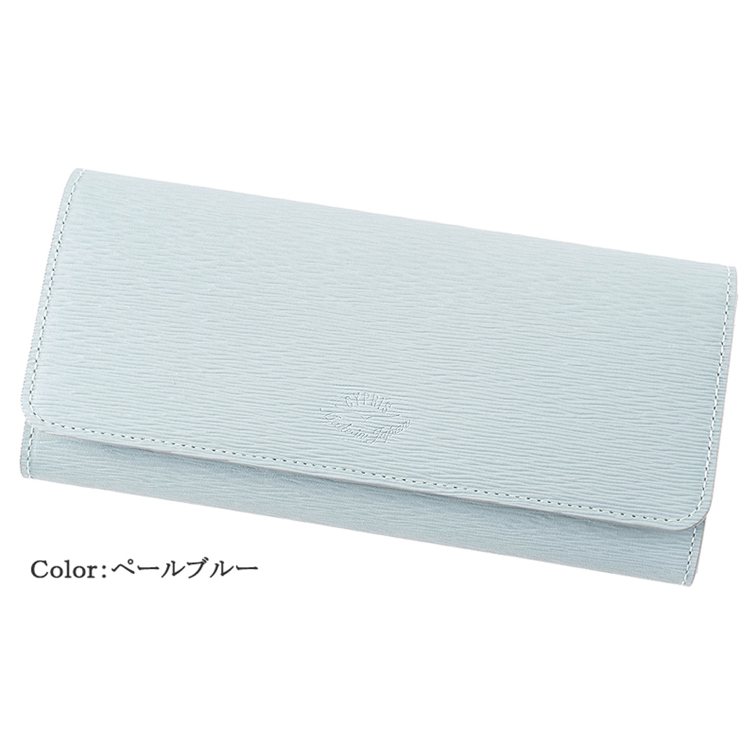 日本製 長財布 かぶせ レディース 傷つきにくいレザーを使用 キプリス ハニーセル ウィメンズ Cypris Women’s リサッカ 本革 日本製 おしゃれ かわいい 母の日 4987 ペールブルー