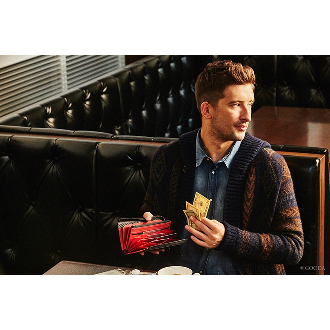 長財布 メンズ L字ファスナー 財布 カーボンレザー 大容量 革 ノイジャパン限定商品 ノイインテレッセ Neu interesse ハニーセル ファイバーキュアウォレット ツイルドカーボン レザー 000628 ブラック×ブラック