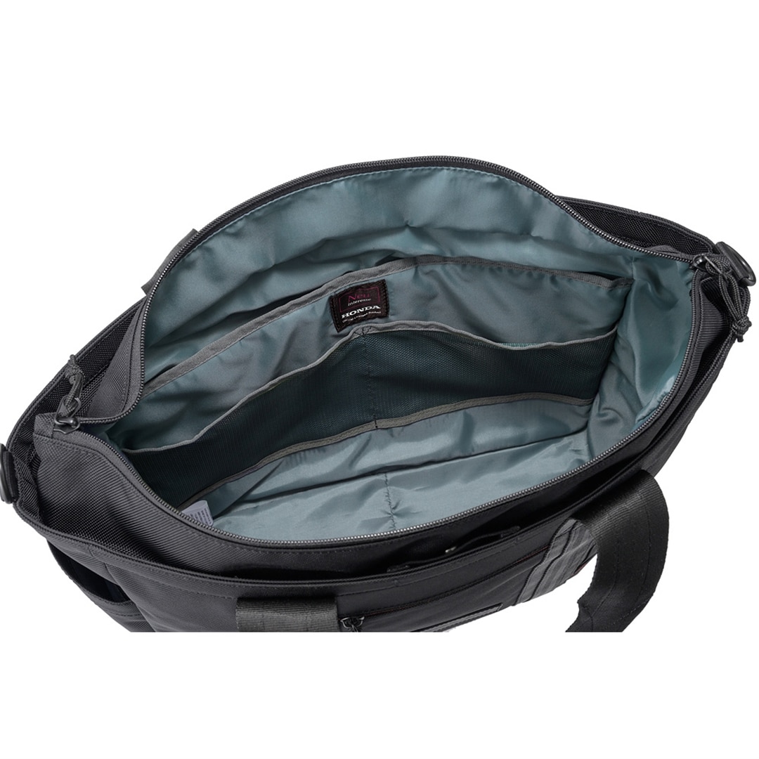 ノイインテレッセ × HRC トートバッグ ホンダレーシング メンズ RL -Red Line- Neu interesse Honda Racing Corporation カジュアル 3166 ブラック