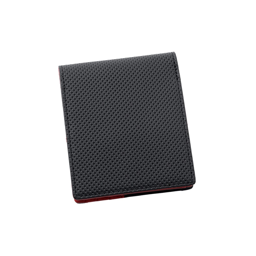 財布 メンズ 二つ折り ノイインテレッセ × HRC 二つ折り財布 ホンダレーシング 外BOX型小銭入れ BR -Black & Red- 革財布 Neu interesse Honda 本田技研工業株式会社 Honda Racing Corporation 3191 ブラック×レッド