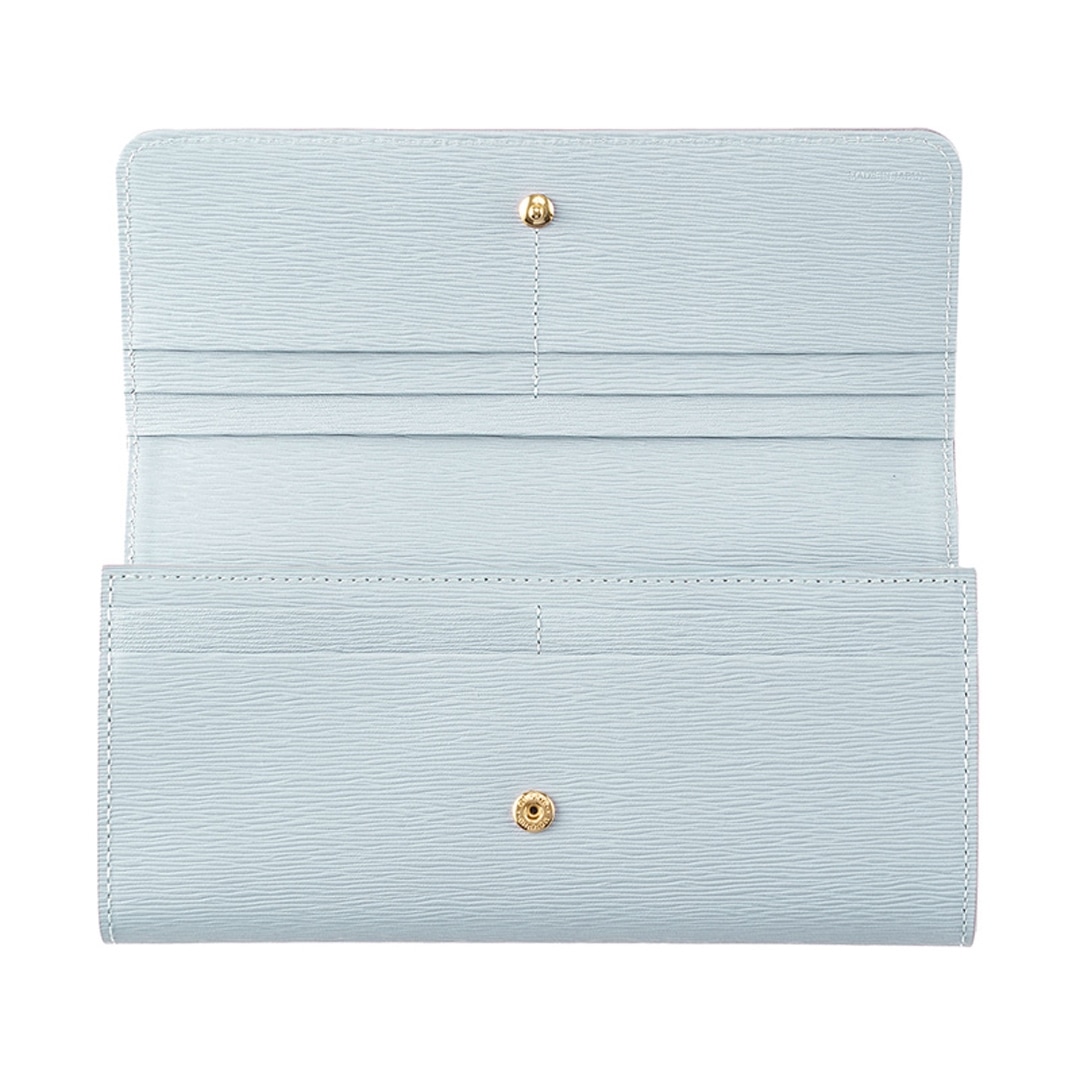 日本製 長財布 かぶせ レディース 傷つきにくいレザーを使用 キプリス ハニーセル ウィメンズ Cypris Women’s リサッカ 本革 日本製 おしゃれ かわいい 母の日 4987 ペールブルー