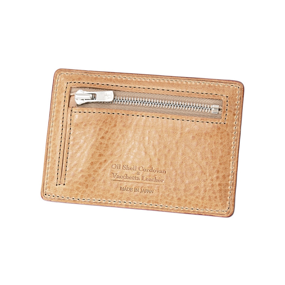 希少革 日本製 パス入れ メンズ パスケース 小銭入れ付き 定期入れ 単パス 単パスケース 本革 CYPRIS キプリス レーデルオガワ オイルシェルコードバン & ヴァケッタレザー 父の日 ギフト 誕生日 プレゼント 5465 ブラック