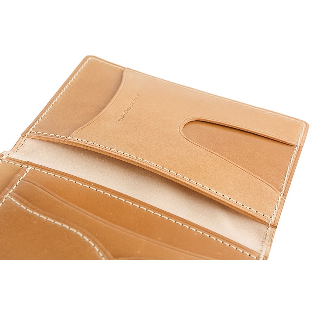 パスケース メンズ パス入れ 二つ折り 定期入れ 2面 本革 希少革 日本製 ナチュラル コードバン CYPRIS キプリス カードケース レーデルオガワ オイルシェル コードバン 父の日 ギフト 誕生日 プレゼント 5930 ナチュラル