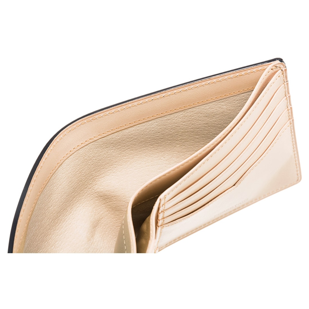 財布 メンズ 二つ折り財布 希少革 日本製 コードバン 小銭入れなし CYPRIS キプリス 本革 新喜皮革 ヌメ革 ベジタブルタンニンレザー 父の日 ギフト 誕生日 プレゼント 5612 ブラック