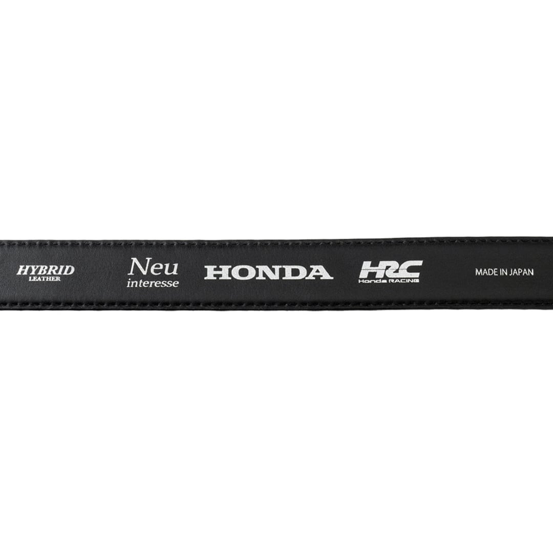 ノイインテレッセ × HRC ベルト メンズ ホンダレーシング 30mm幅 ハイブリッドレザー Neu interesse Honda 本田技研工業株式会社 Honda Racing Corporation 3167 ブラック