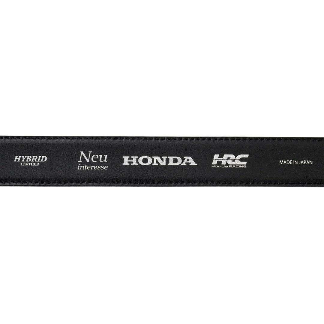 ノイインテレッセ × HRC ベルト メンズ ホンダレーシング 35mm幅 ハイブリッドレザー Neu interesse Honda 本田技研工業株式会社 Honda Racing Corporation 3168 ブラック