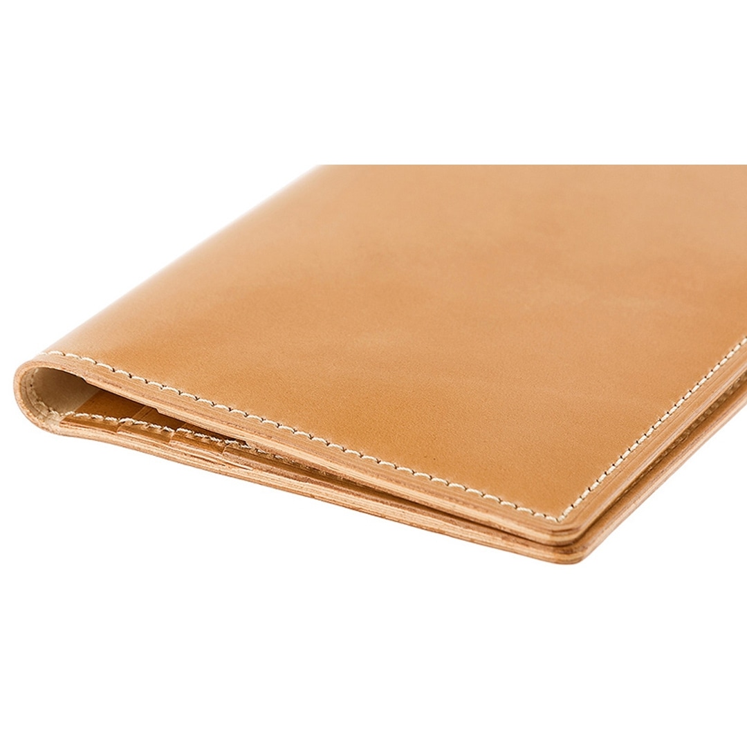 長財布 メンズ 日本製 希少革 ナチュラル コードバン 小銭入れなし CYPRIS キプリス 本革 レーデルオガワ オイルシェル コードバン マチなし 薄い かぶせ 父の日 ギフト 誕生日 プレゼント 5913 ナチュラル