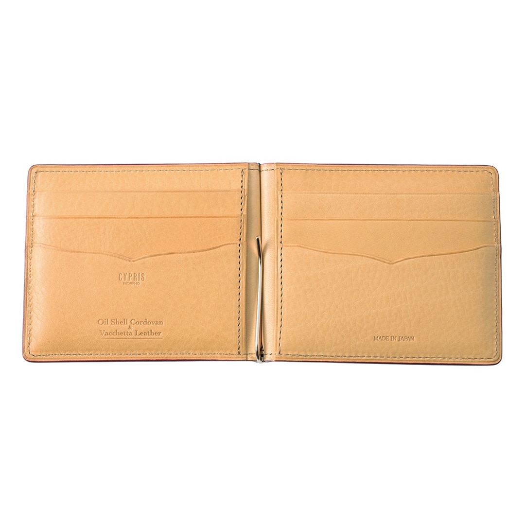 マネークリップ 財布 メンズ コードバン 本革 ブランド 札ばさみ キプリス CYPRIS オイルシェルコードバン & ヴァケッタレザー レーデルオガワ 革 日本製 薄い コンパクト スリム おしゃれ 誕生日 5471 ブラック