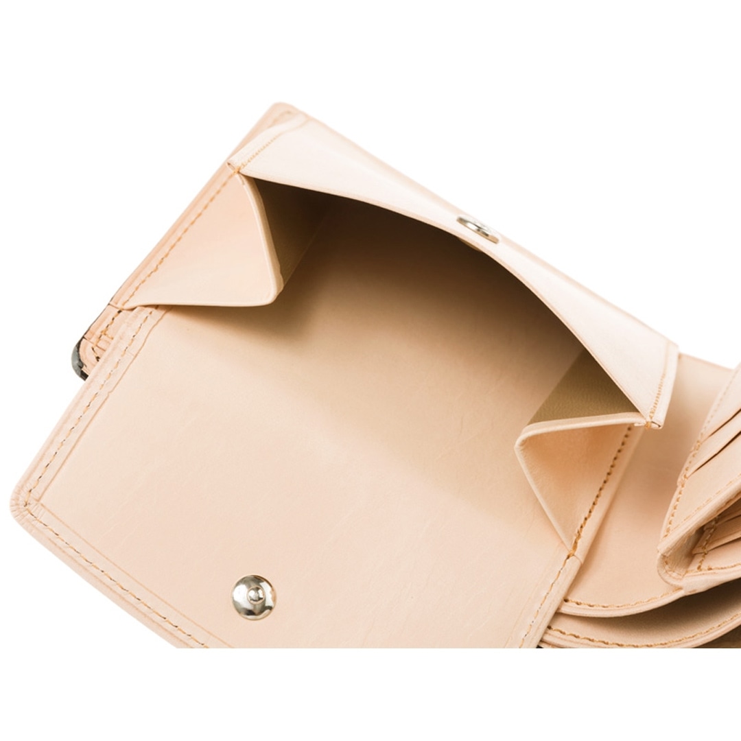 財布 メンズ 二つ折り財布 ベロ付き 希少革 日本製 コードバン 小銭入れ付き CYPRIS キプリス 本革 新喜皮革 ヌメ革 ベジタブルタンニンレザー 父の日 ギフト 誕生日 プレゼント 5627 ブラック