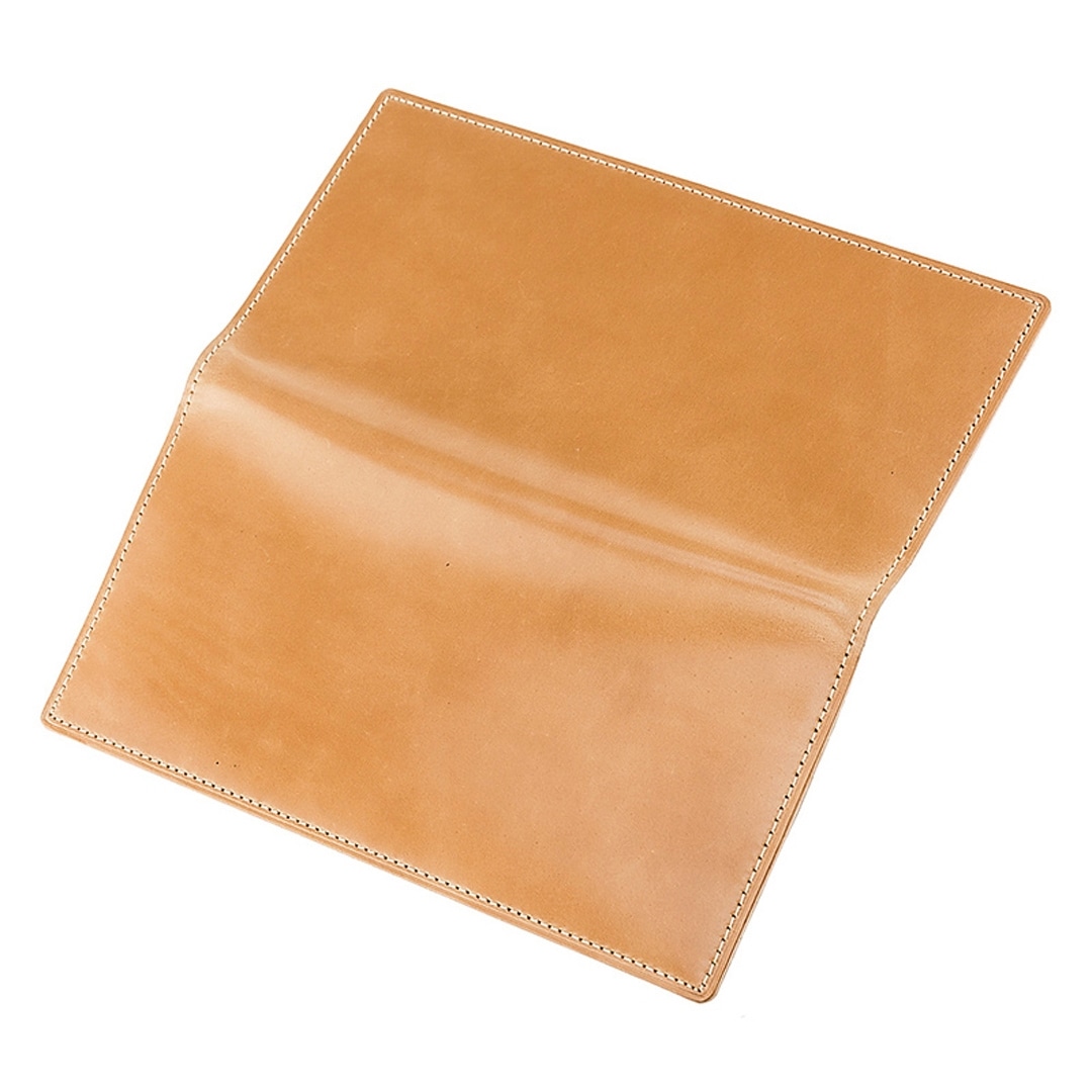 長財布 メンズ 日本製 希少革 ナチュラル コードバン 小銭入れなし CYPRIS キプリス 本革 レーデルオガワ オイルシェル コードバン マチなし 薄い かぶせ 父の日 ギフト 誕生日 プレゼント 5913 ナチュラル