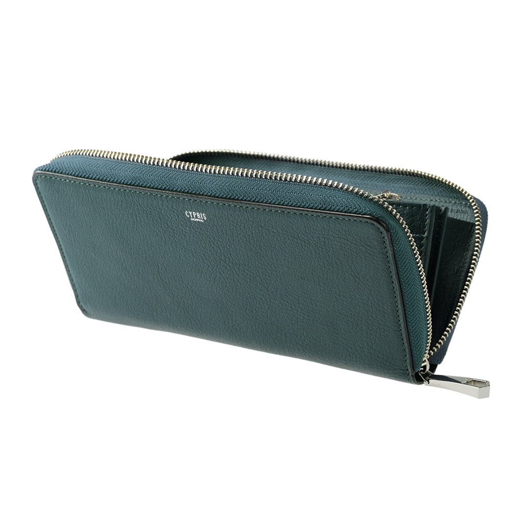 日本製 長財布 メンズ ハニーセル ラウンドファスナー 大型 カードがたくさん入る レディース ユニセックス CYPRIS キプリス トゥージュール 大容量 父の日 母の日 プレゼント 2468 ネイビー