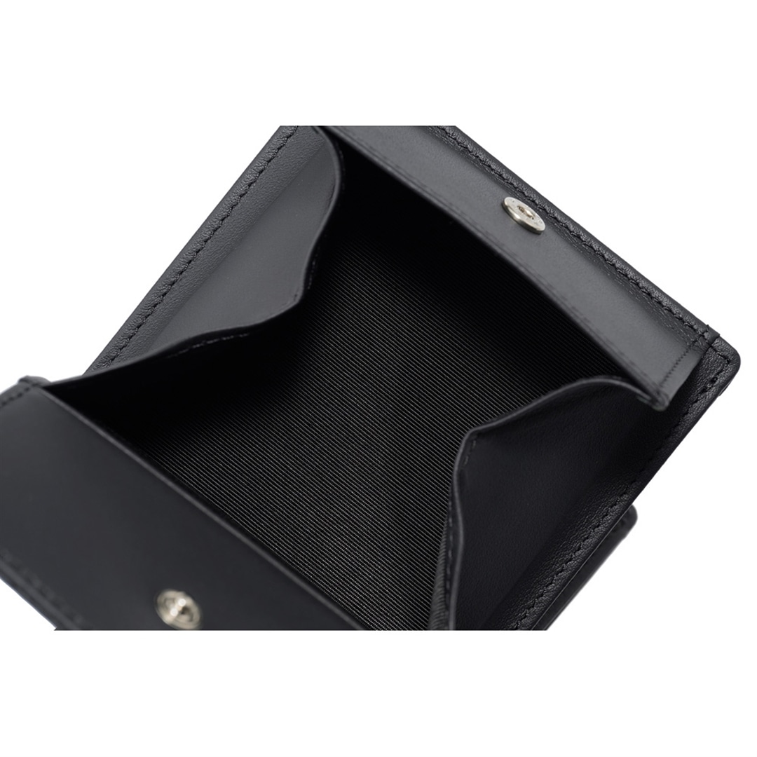 財布 メンズ 二つ折り ノイインテレッセ × HRC 二つ折り財布 ホンダレーシング 外BOX型小銭入れ BR -Black & Red- 革財布 Neu interesse Honda 本田技研工業株式会社 Honda Racing Corporation 3191 ブラック×ブラック