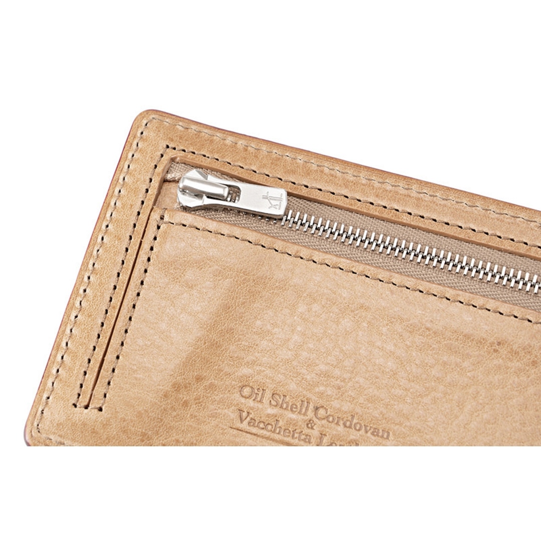 希少革 日本製 パス入れ メンズ パスケース 小銭入れ付き 定期入れ 単パス 単パスケース 本革 CYPRIS キプリス レーデルオガワ オイルシェルコードバン & ヴァケッタレザー 父の日 ギフト 誕生日 プレゼント 5465 ブラック