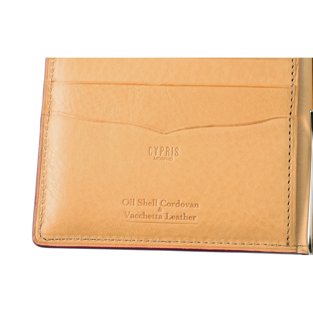 マネークリップ 財布 メンズ コードバン 本革 ブランド 札ばさみ キプリス CYPRIS オイルシェルコードバン & ヴァケッタレザー レーデルオガワ 革 日本製 薄い コンパクト スリム おしゃれ 誕生日 5471 ブラック