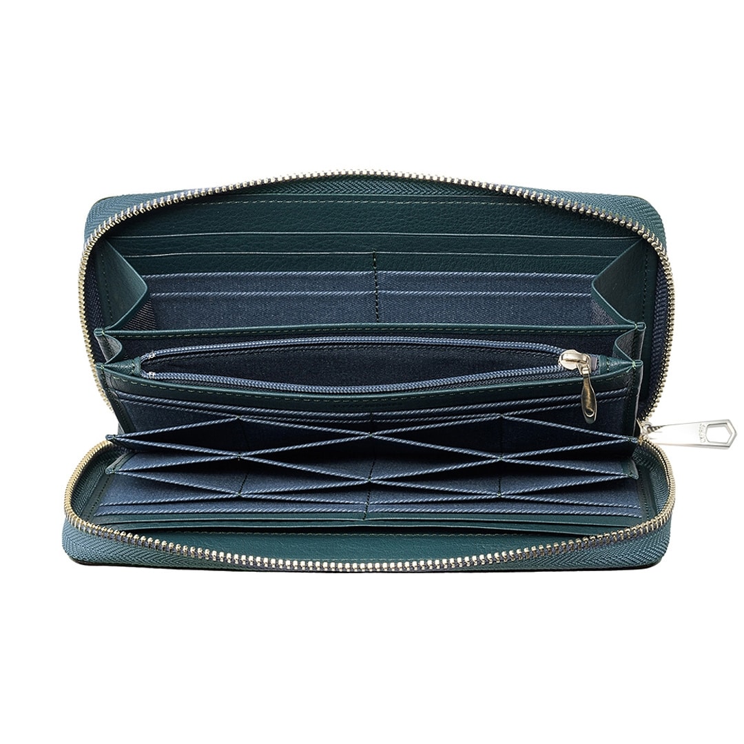 日本製 長財布 メンズ ハニーセル ラウンドファスナー 大型 カードがたくさん入る レディース ユニセックス CYPRIS キプリス トゥージュール 大容量 父の日 母の日 プレゼント 2468 ネイビー